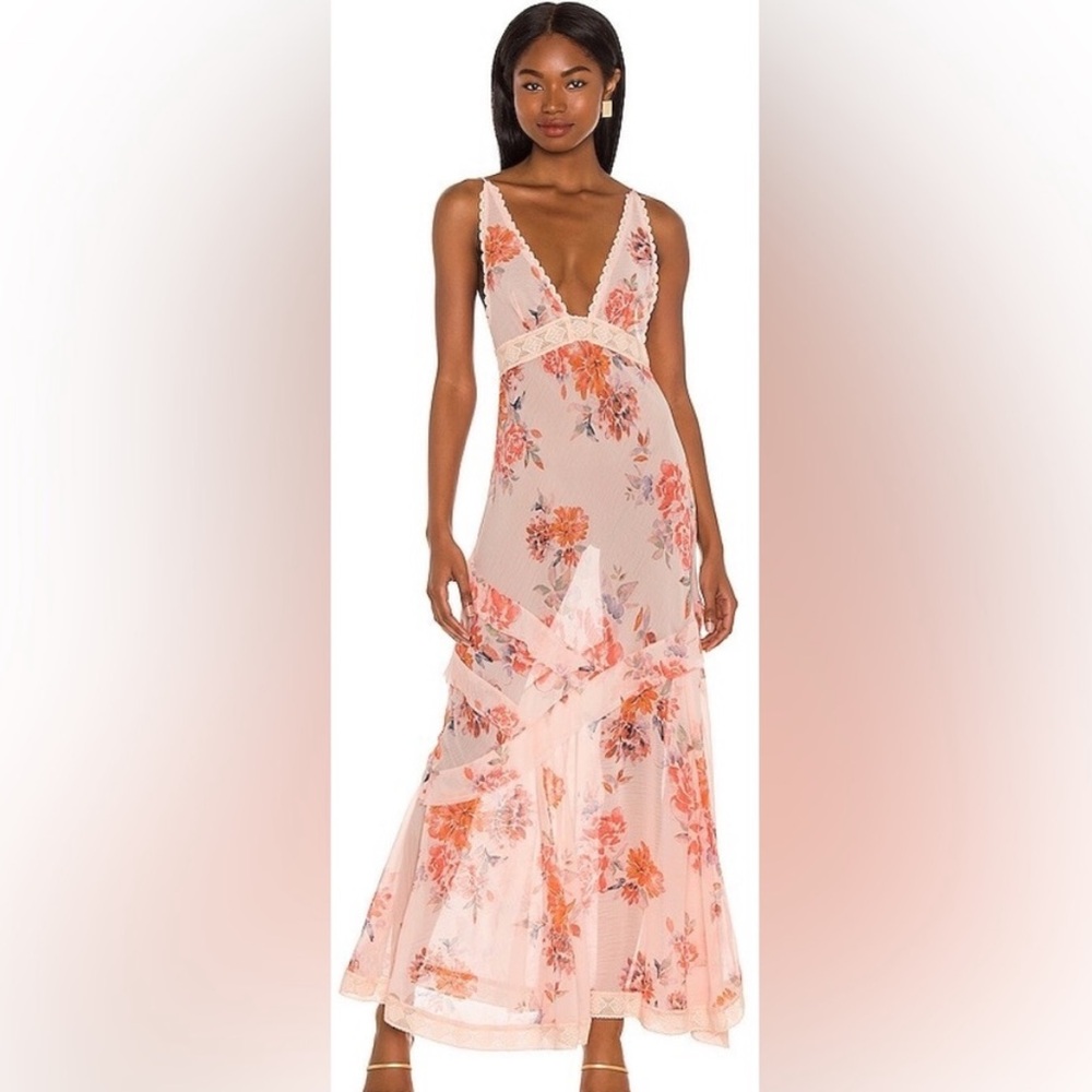 Free People "Stay A While" Maxi Floral Dress